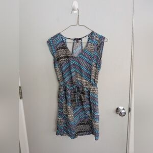 BeBop Small Patterned Midi Dress EUC Summer Beach Vacation Festival Travel Light